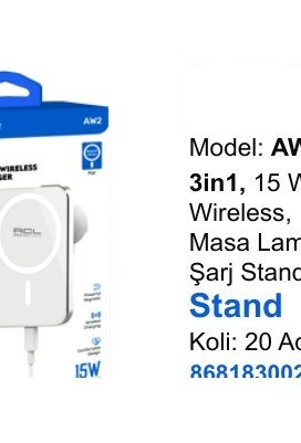 ACL AW6 Wireless Şarj Standları
