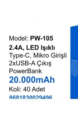 ACL PW-105 Powerbank