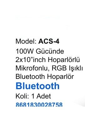 ACL ACS-4 Hoparlörler