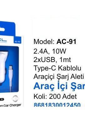 ACL AC-91 Araç Şarj Ürünleri