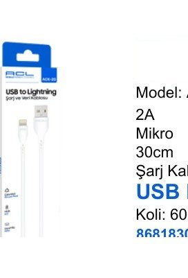 ACL ACK-28 Şarj Kabloları - Şarj Kabloları
