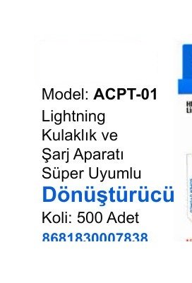 ACL ACPT-01 Dönüştürücü ve Aparatlar