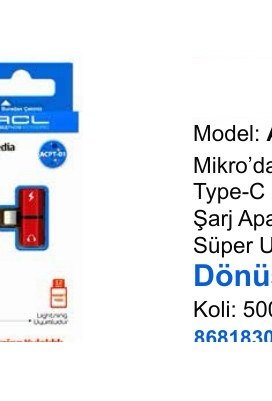 ACL ACPT-03 Dönüştürücü ve Aparatlar - Dönüştürücü ve Aparatlar