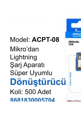 ACL ACPT-08 Dönüştürücü ve Aparatlar