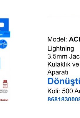 ACL ACPT-09 Dönüştürücü ve Aparatlar