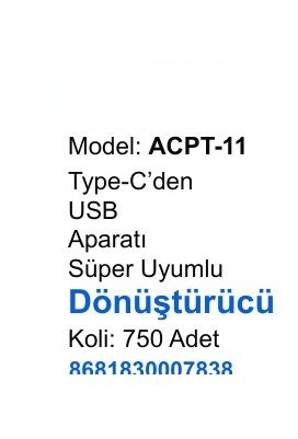 ACL ACPT-11 Dönüştürücü ve Aparatlar