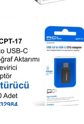 ACL ACPT-17 Dönüştürücü ve Aparatlar - USB 3.0 to USB-C Veri, Fotoğraf Aktarımı ve Şarj Çevirici OTG Adaptör Dönüştürücü