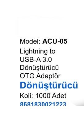 ACL ACU-05 Dönüştürücü ve Aparatlar - Lightning to USB-A 3.0 Dönüştürücü OTG Adaptör Dönüştürücü