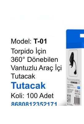 ACL T-01 Telefon Tutucular - Torpido İçin 360° Dönebilen Vantuzlu Araç İçi Tutacak Tutacak