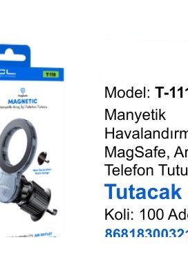 ACL T-111 Telefon Tutucular - Manyetik Havalandırma İçin MagSafe, Araç İçi Telefon Tutucu Tutacak