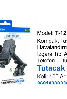 ACL T-120 Telefon Tutucular - Kompakt Tasarımlı Havalandırma İçin Izgara Tipi Araç İçi Telefon Tutucu Tutacak