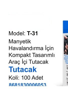 ACL T-31 Telefon Tutucular - Manyetik Havalandırma İçin Kompakt Tasarımlı Araç İçi Tutacak Tutacak