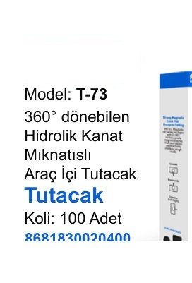 ACL T-73 Telefon Tutucular - 360° dönebilen Hidrolik Kanat Mıknatıslı Araç İçi Tutacak Tutacak
