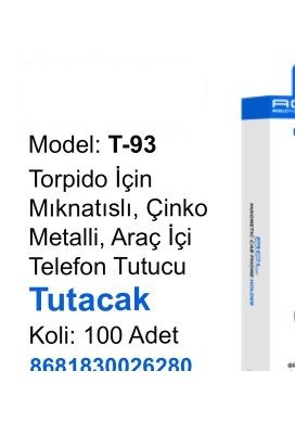 ACL T-93 Telefon Tutucular - Torpido İçin Mıknatıslı, Çinko Metalli, Araç İçi Telefon Tutucu Tutacak