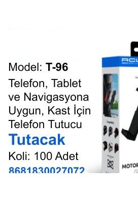 ACL T-96 Telefon Tutucular - Telefon, Tablet ve Navigasyona Uygun, Kast İçin Telefon Tutucu Tutacak