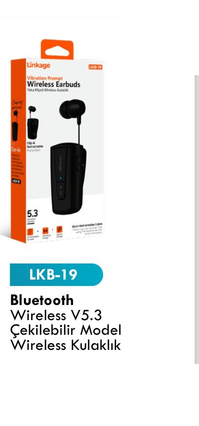LINKAGE LKB-19 Kulaklıklar - Bluetooth Wireless V5.3 Çekilebilir Model Wireless Kulaklık