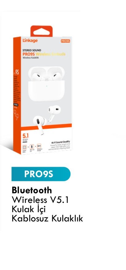 LINKAGE PRO9S Kulaklıklar - Bluetooth Wireless V5.1 Kulak İçi Kablosuz Kulaklık