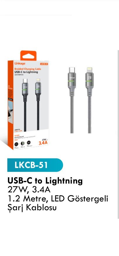 LINKAGE LKCB-51 Şarj Kabloları