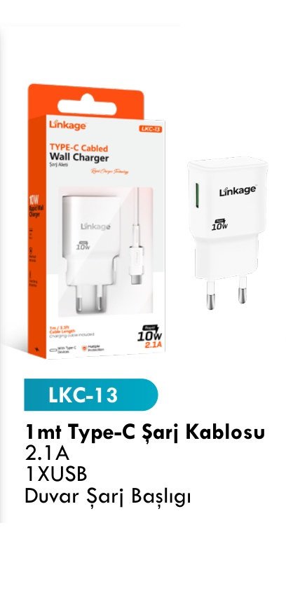 LINKAGE LKC-13 Seyahat ve Duvar Şarj Aletleri