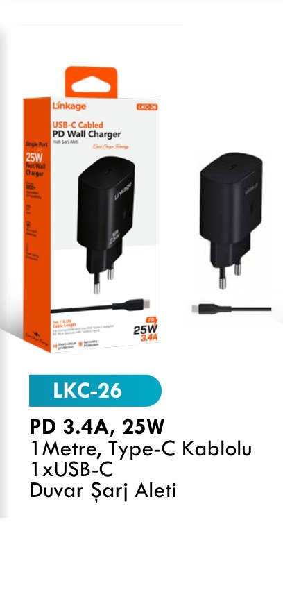 LINKAGE LKC-26 Seyahat ve Duvar Şarj Aletleri