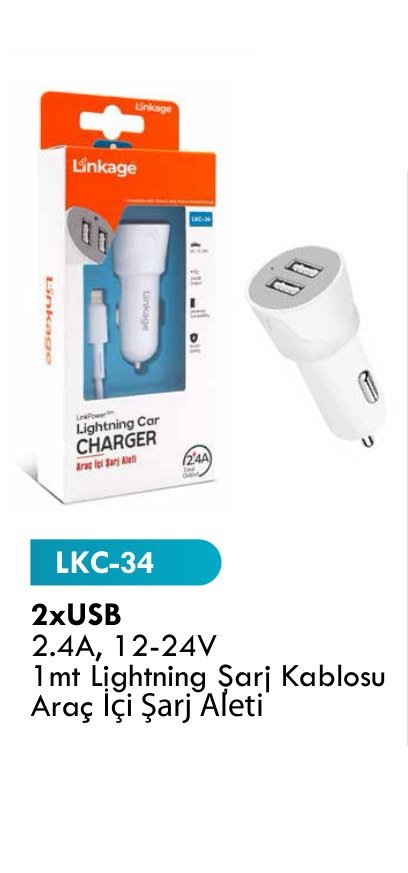 LINKAGE LKC-34 Seyahat ve Duvar Şarj Aletleri
