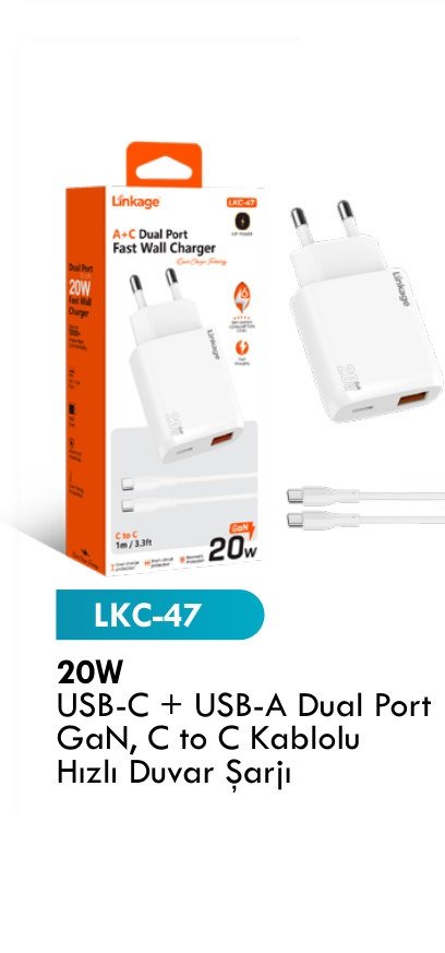 LINKAGE LKC-47 Seyahat ve Duvar Şarj Aletleri