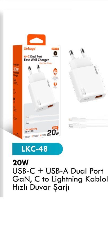 LINKAGE LKC-48 Seyahat ve Duvar Şarj Aletleri