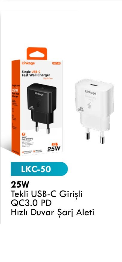 LINKAGE LKC-50 Seyahat ve Duvar Şarj Aletleri
