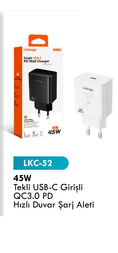 LINKAGE LKC-52 Seyahat ve Duvar Şarj Aletleri