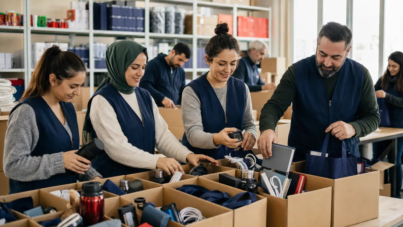 Toplumsal fayda paketi hazırlayan ekip
