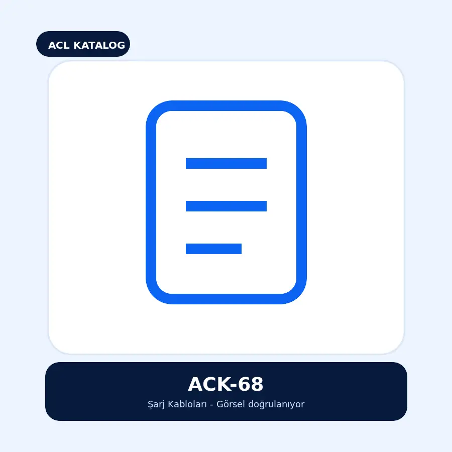 ACK-68 - 2A Lightning 3mt USB Kablo - Toptan Şarj Kablosu ürün görseli