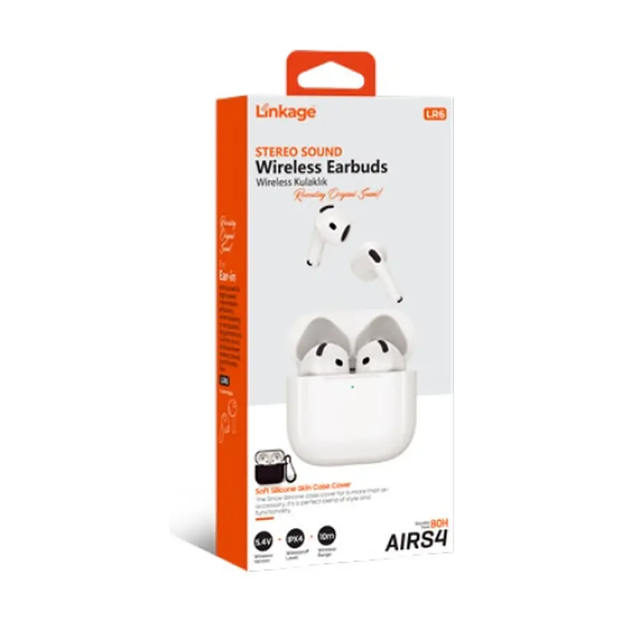 LR6 - AIRS4 Bluetooth V5.4 Koruma Kılıflı Wireless Kulaklık - Toptan Kulaklık ürün görseli