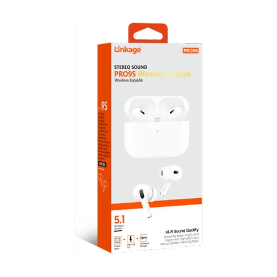 PRO9S - Bluetooth Wireless V5.1 Kulak İçi Kablosuz Kulaklık - Toptan Kulaklık ürün görseli