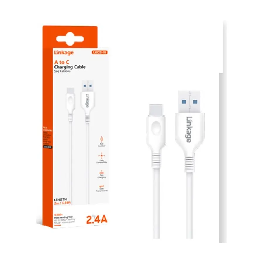 LKCB-10 - USB-C 2.4A 2metre Uzunluğunda - Toptan Şarj Kablosu ürün görseli