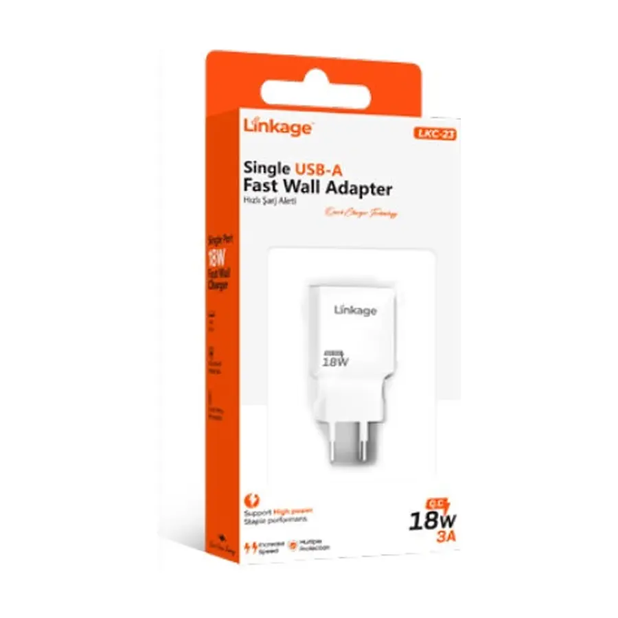 LKC-23 - 3.1A Quick Charge 1XUSB Şarj Başlık - Toptan Şarj Aleti ürün görseli