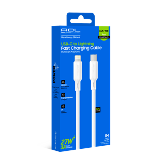 ACK-108 - 27Watt, PD USB-C to Lightning 1mt - Toptan Şarj Kablosu ürün görseli