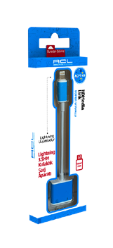 ACPT-09 - Lightning 3.5mm Jack Kulaklık ve Şarj Aparatı Dönüştürücü - Toptan Telefon Aparatı ürün görseli